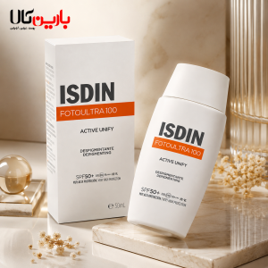 ضد آفتاب بی رنگ اکتیو یونیفای ایزدین Fotoultra 100 Active Unify SPF 50
