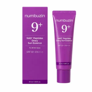 ضدآفتاب بی رنگ نامبوزین شماره 9 Peptides Dewy Sun Essence Numbuzin