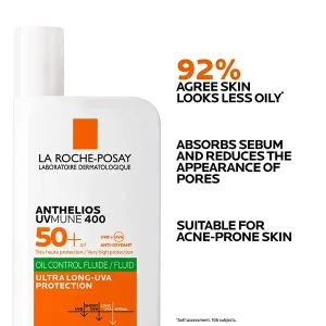 ضدآفتاب فلوئید بی رنگ لاروش پوزای Anthelios SPF50 LA ROCHE POSAY