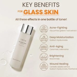 تونر مرطوب کننده و تسکین دهنده شیر تیرتیر حجم 150میل (TIRTIR Milk Skin Toner)