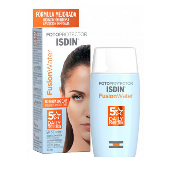 کرم ضد آفتاب بی رنگ ایزدین مدل Fusion Water حجم 50 میلی لیتر