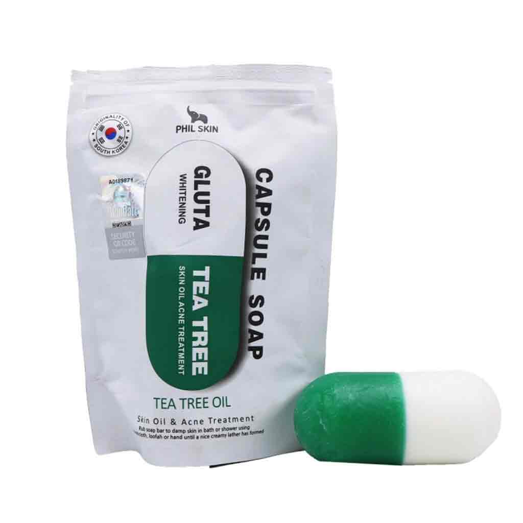 صابون کپسولی چای سبز فیل اسکین (رفع جوش، لک و تیرگی پوست)