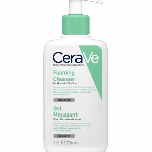 ژل شستشو صورت سراوی مخصوص پوست نرمال و چرب (مدل FOAMING CLEANSER) حجم 236 میل
