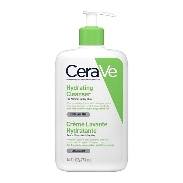 ژل شستشو و آبرسان پوست نرمال تا خشک سراوی (CeraVe Hydrating Cleanser) 473 میل