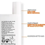ضدآفتاب فلوئید بی رنگ لاروش پوزای Anthelios SPF50 LA ROCHE POSAY