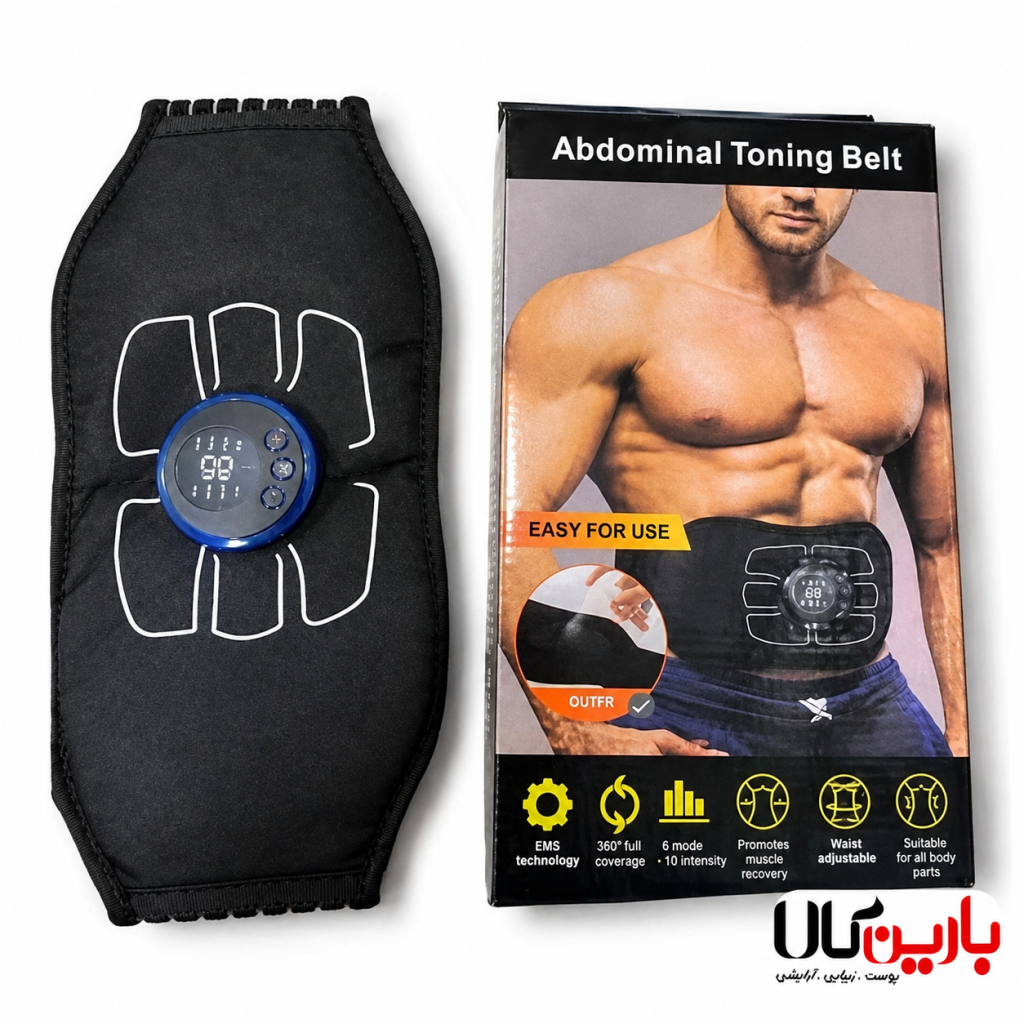 ماساژور و کمربند تقویت شکم و سیکس پک ساز Abdominal toning belt