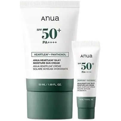 پک ضد آفتاب دوقلو هارت‌لیف + پانتنول SPF50+ Anua