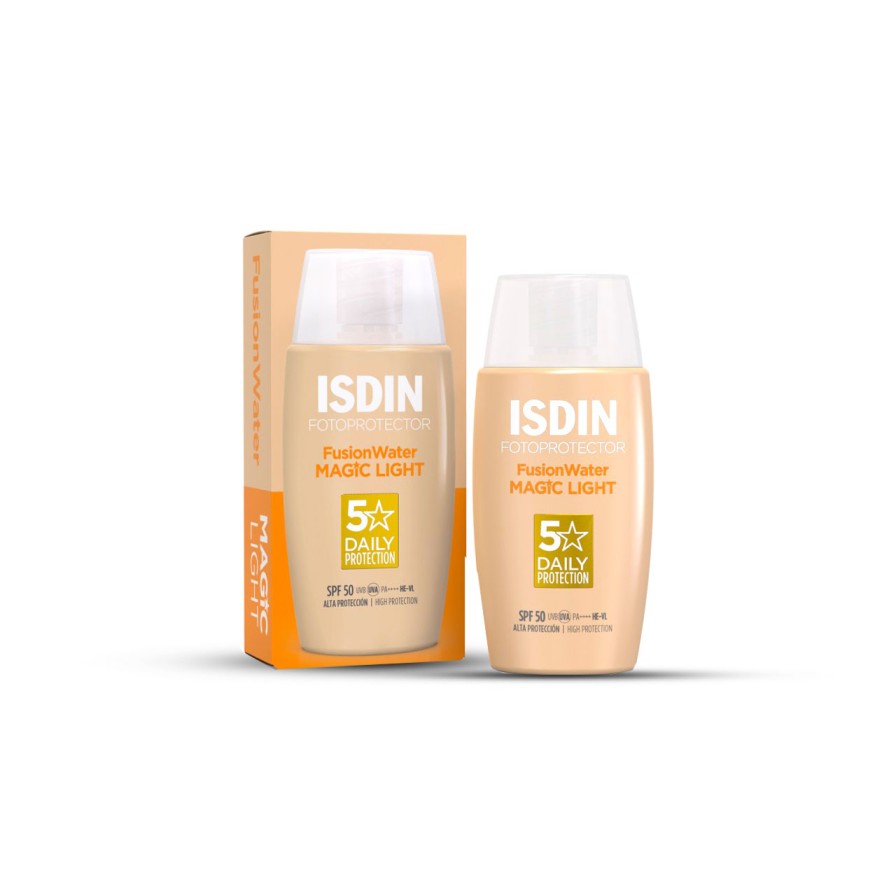 ضدآفتاب رنگی فیوژن واتر مجیک ایزدین SPF50 (رنگ لایت)